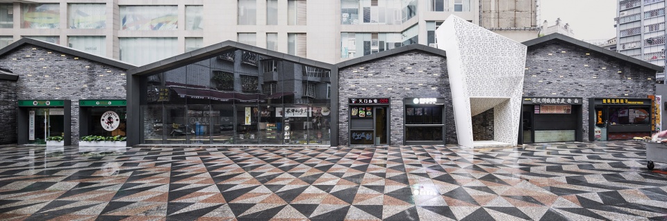 nanheng pedestrian street china by moon architects