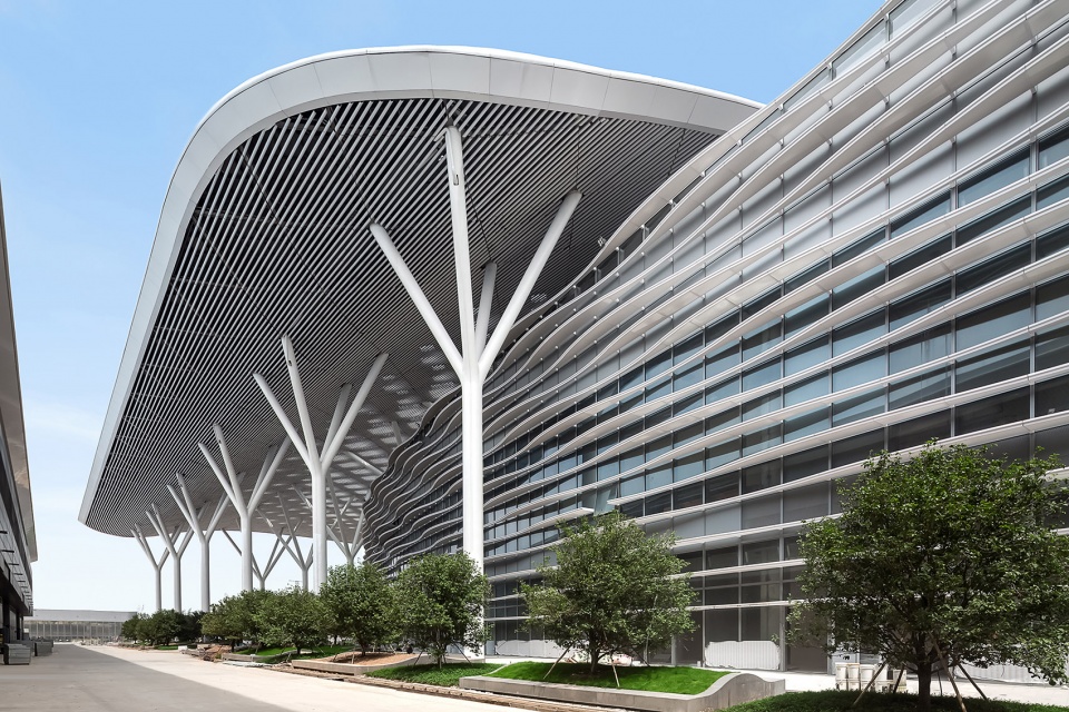 aube designed shenzhen international convention and exhibition center szicec completed