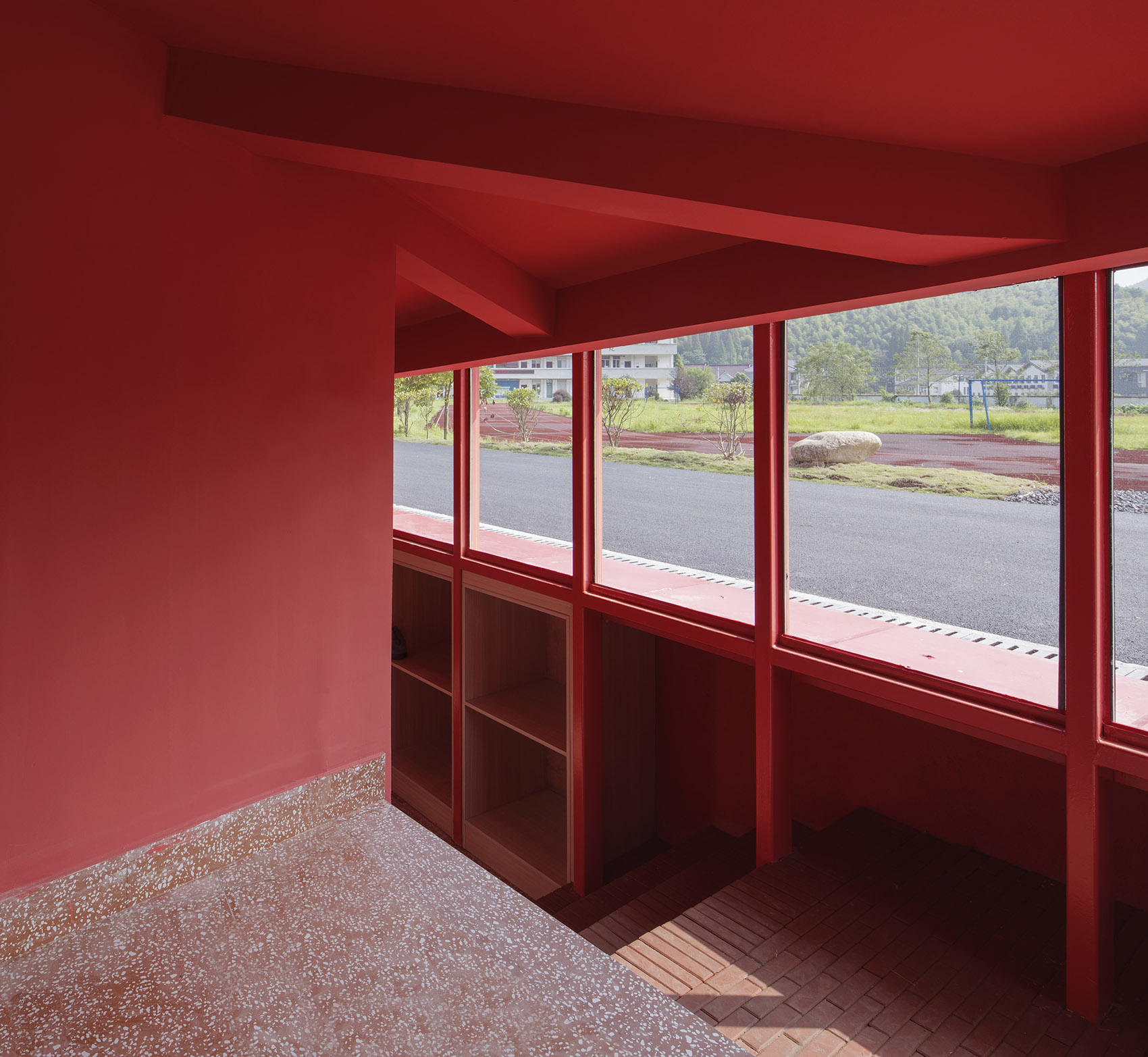 red note house on the horizon china by li wenxi architects