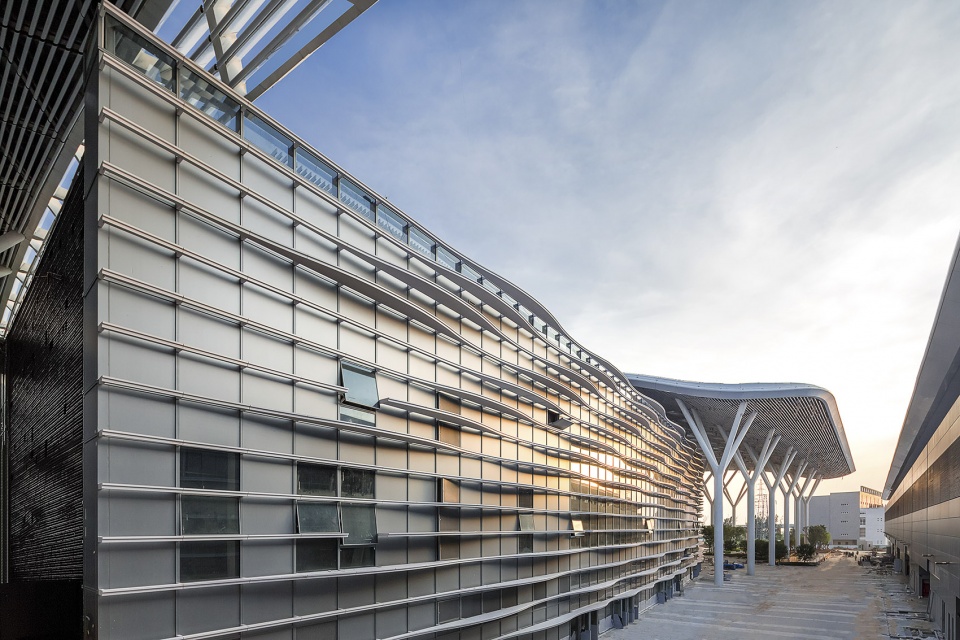 aube designed shenzhen international convention and exhibition center szicec completed