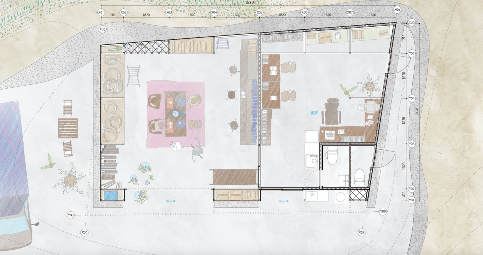 hut by takayuki kuzushima and associates