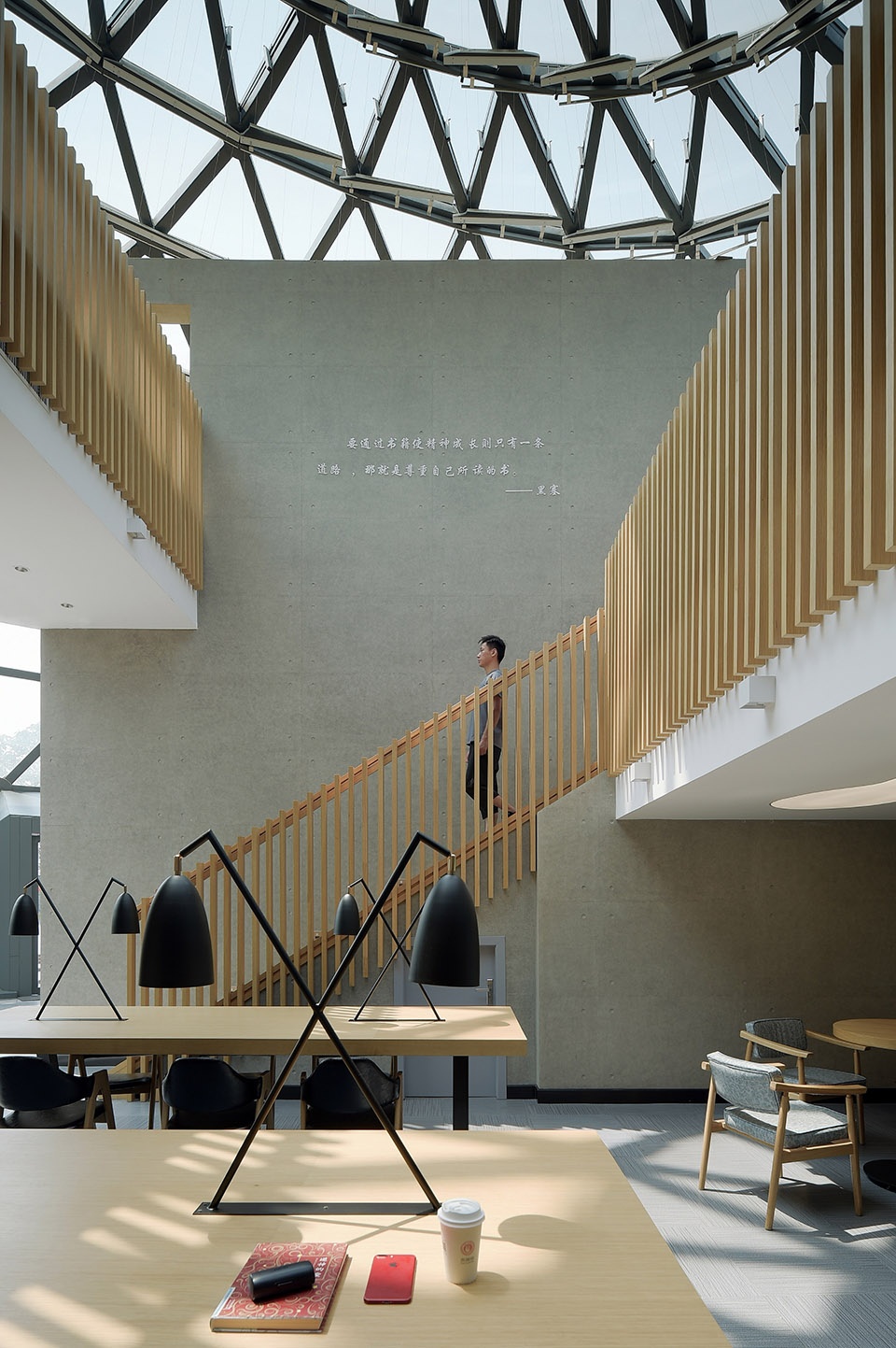 jingjiang library bar china by metrics architecture studio