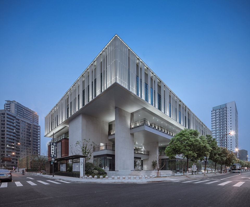 the hangzhou canal culture art centre china by benoy