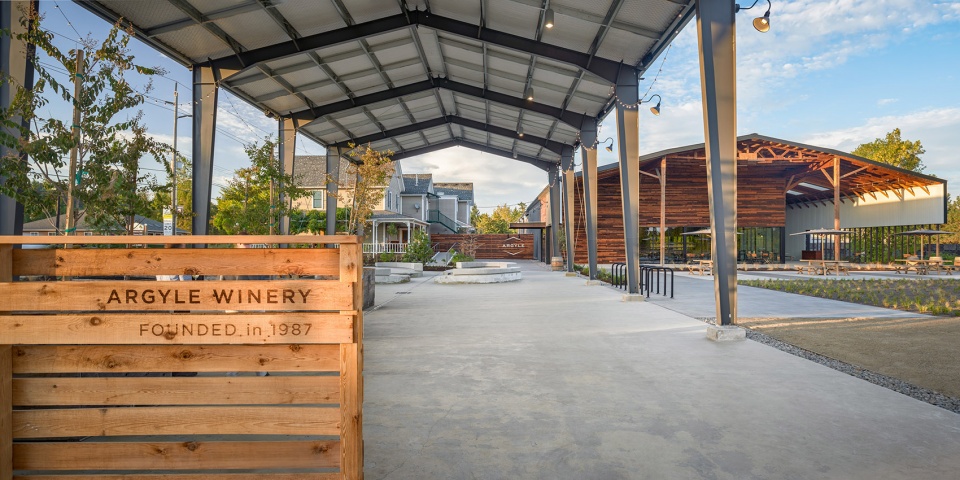 argyle winery tasting house by sera architects
