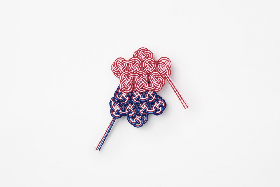 rugby mizuhiki brooch by nendo