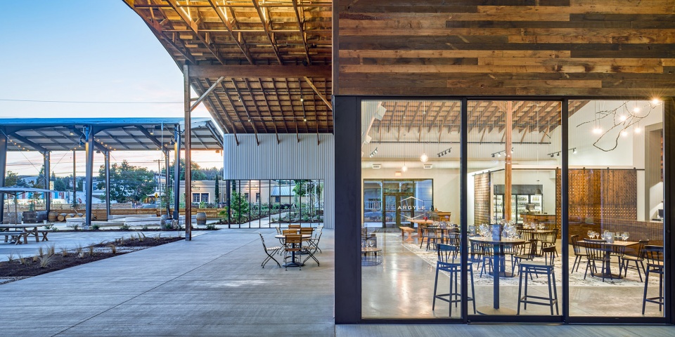 argyle winery tasting house by sera architects