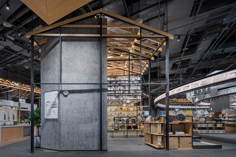 suning jiwu flagship store china by pump design