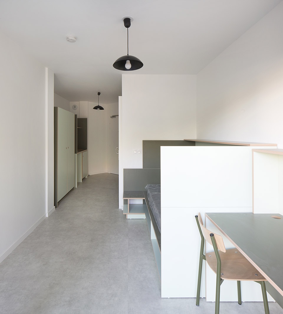 student housing by atelier villemard associesstudent housing by atelier villemard associes