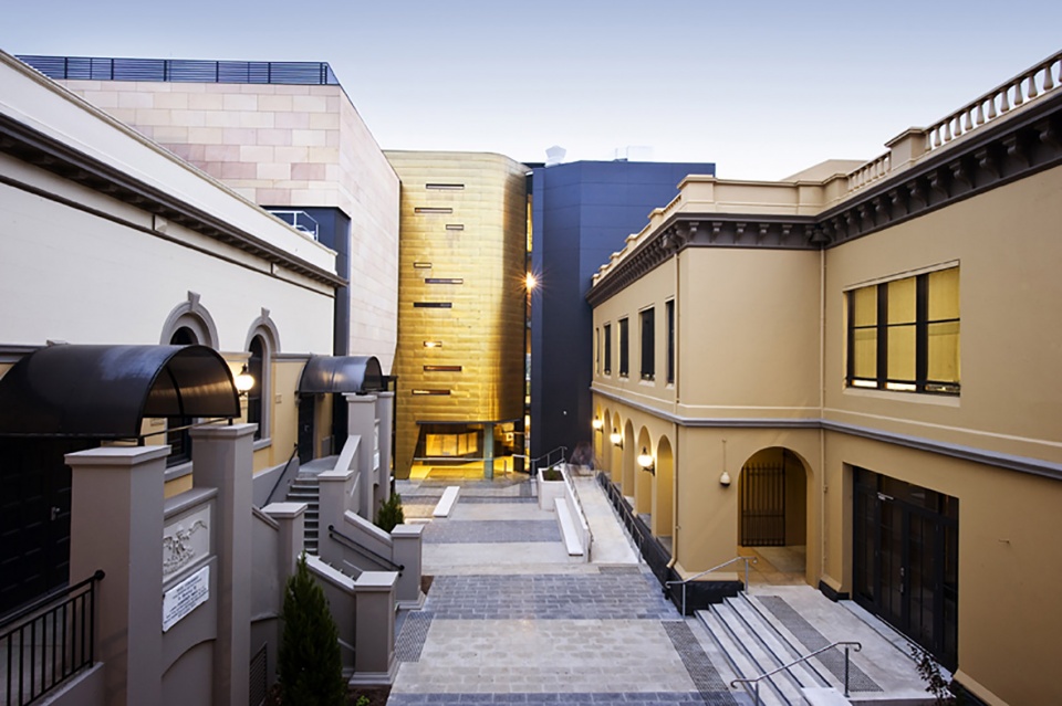 wesley college moubray street music school by cox architecture