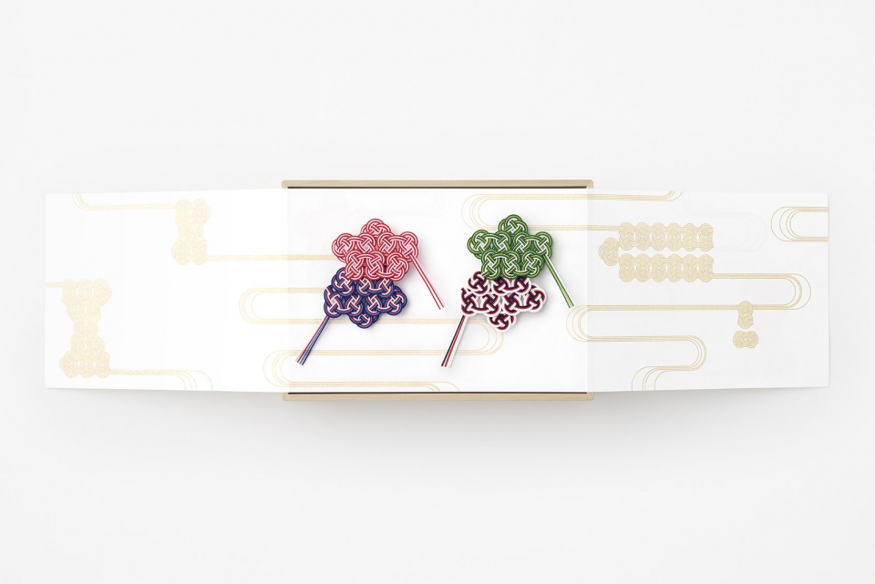 rugby mizuhiki brooch by nendo