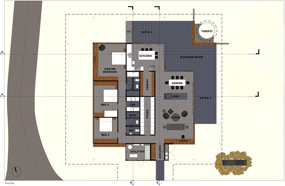 upside down akubra house by alexander symes architect