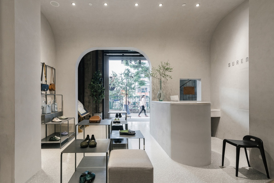beijing wudaokou store of suren leather goods china by wonder architects