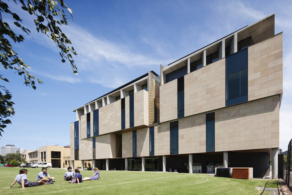 wesley college moubray street music school by cox architecture