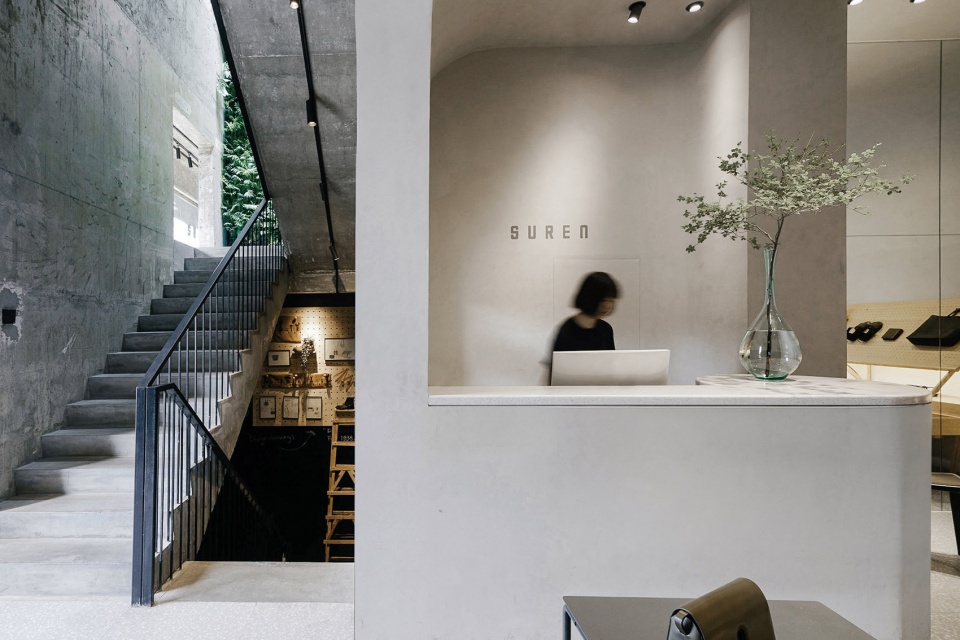 beijing wudaokou store of suren leather goods china by wonder architects