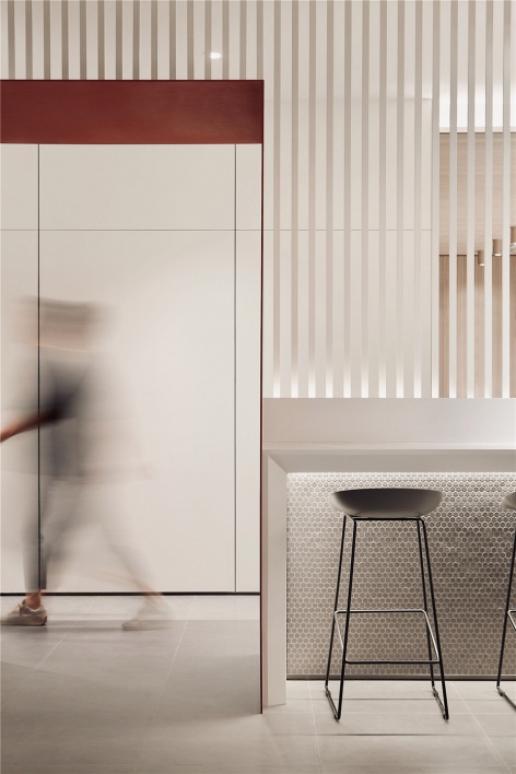 one shenzhen bay staff canteen china by yuqiang partners interior design