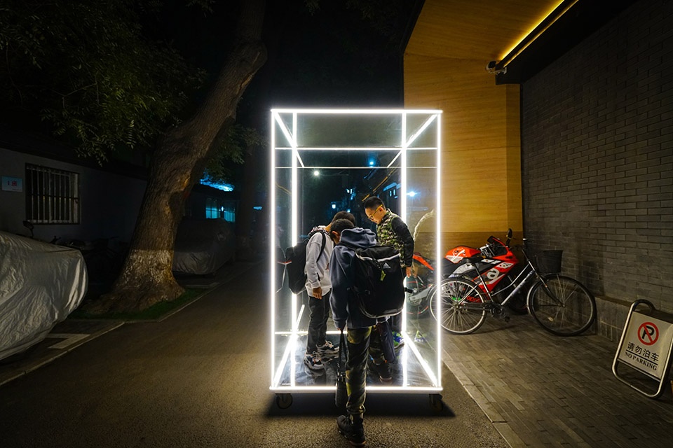 transparent hutong installation china by daga architects