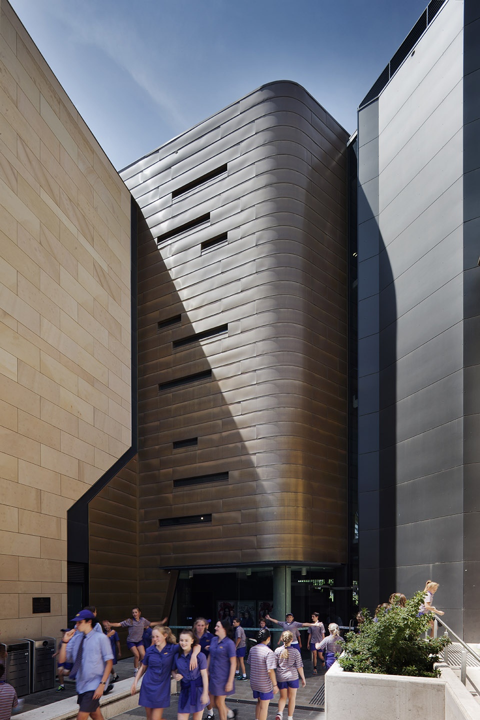 wesley college moubray street music school by cox architecture