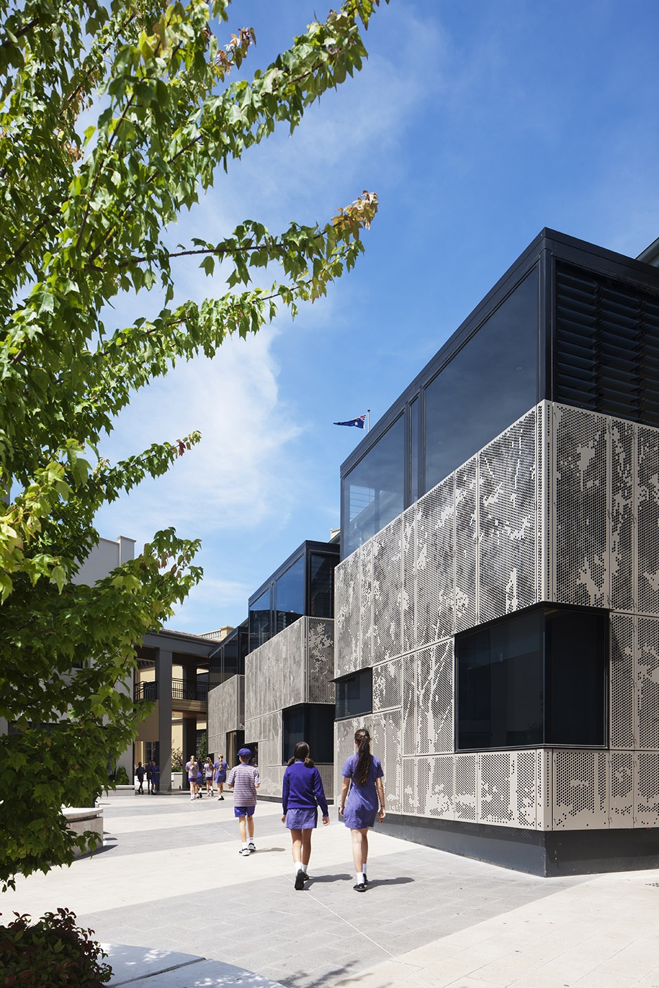 wesley college moubray street music school by cox architecture
