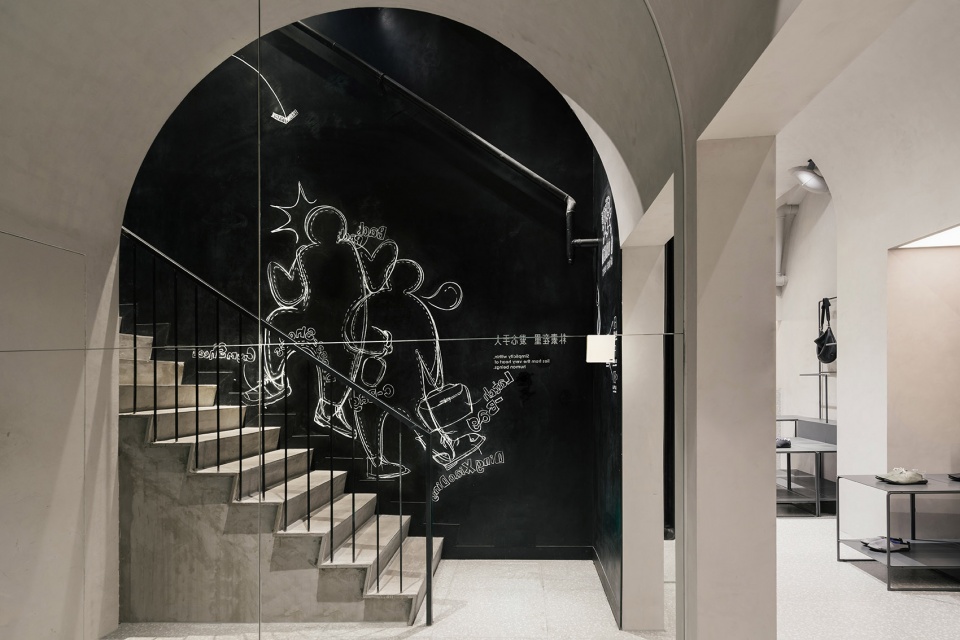 beijing wudaokou store of suren leather goods china by wonder architects