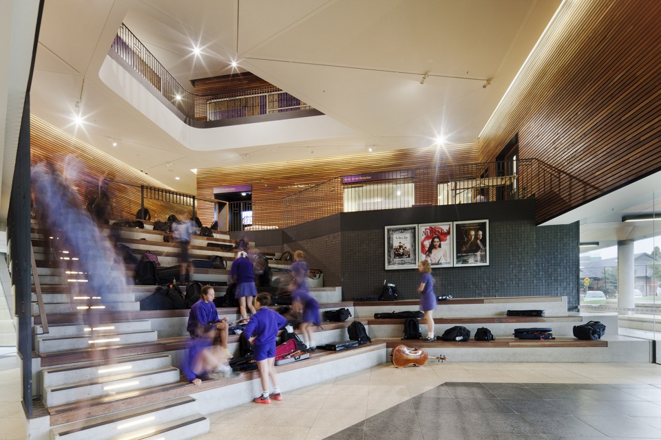 wesley college moubray street music school by cox architecture