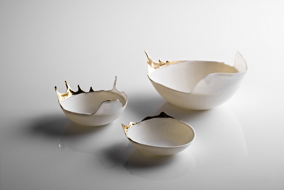 Fluid Porcelain Bowls aylin bilgic