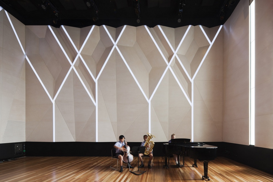 wesley college moubray street music school by cox architecture