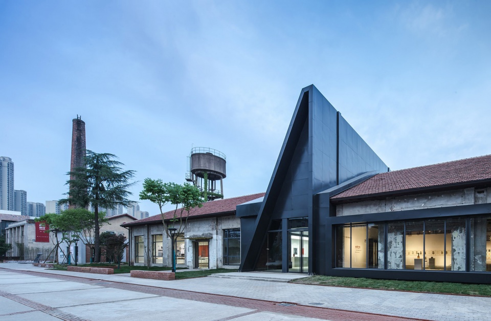 wuhan liangyou red town art design center china by uao