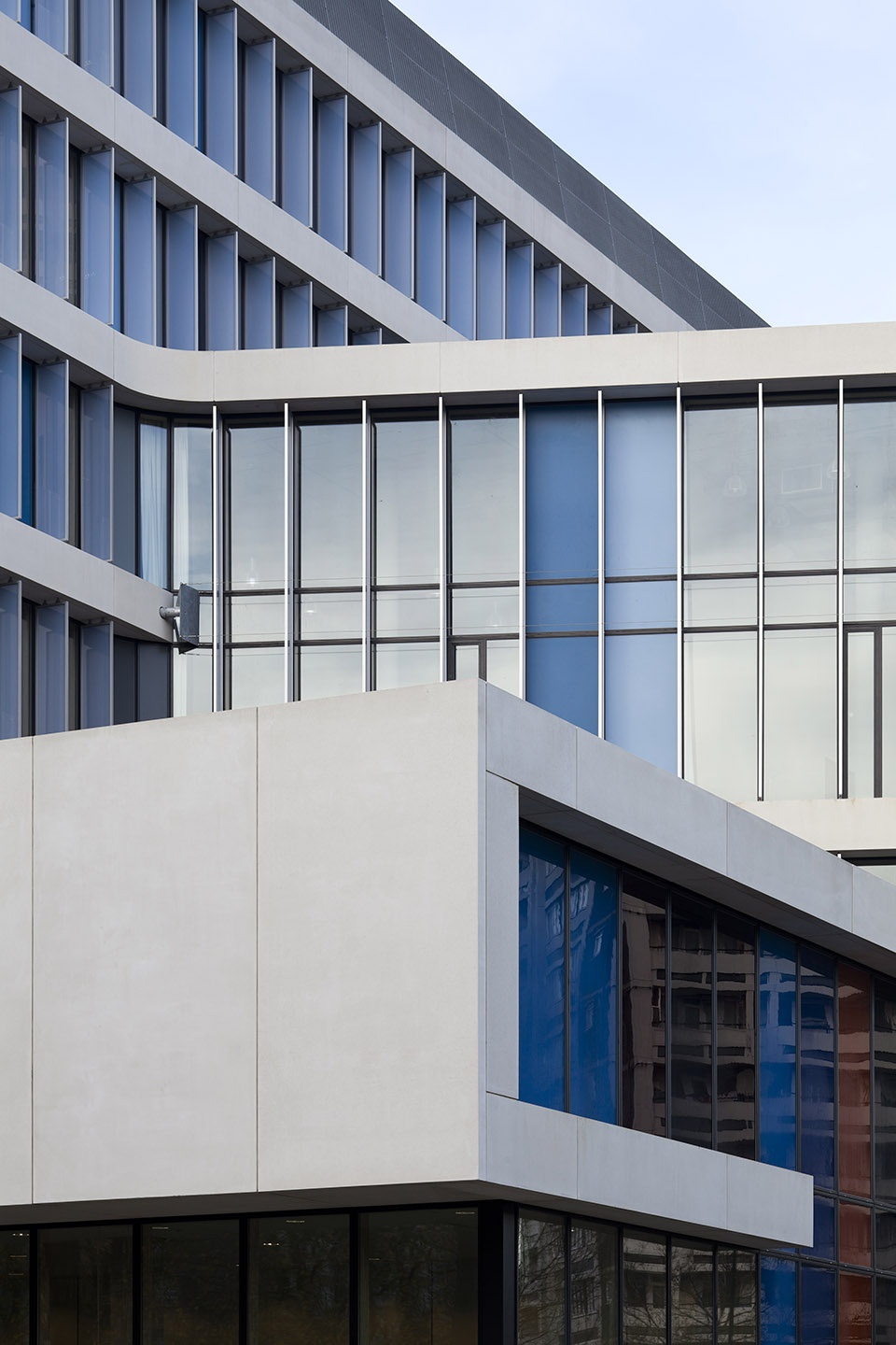 schmidt hammer lassen architects has woven classic blue into two marquee projects