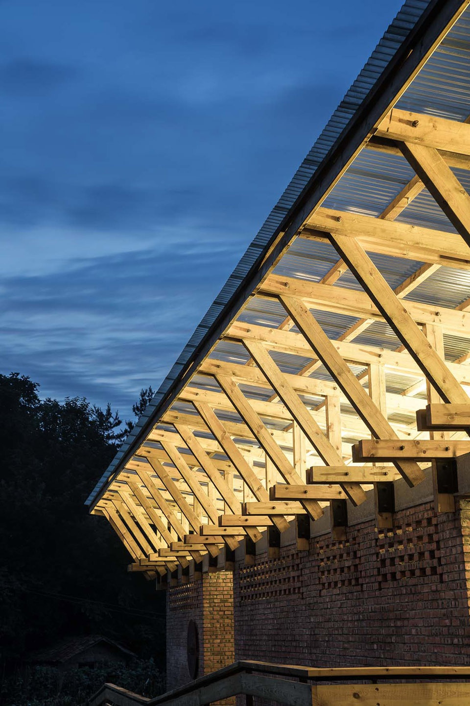 public toilet design in chuancang village china by fu yingbin