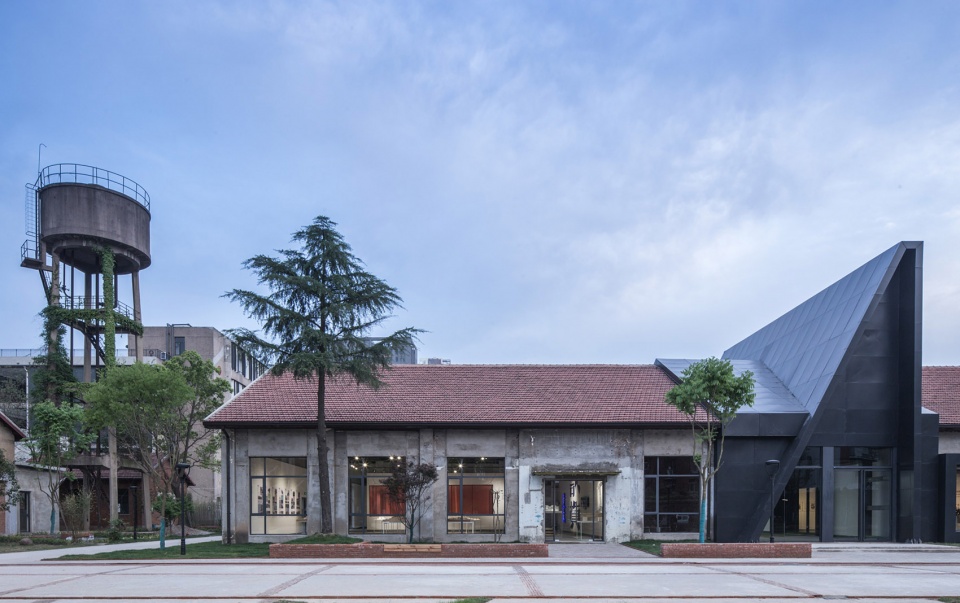 wuhan liangyou red town art design center china by uao