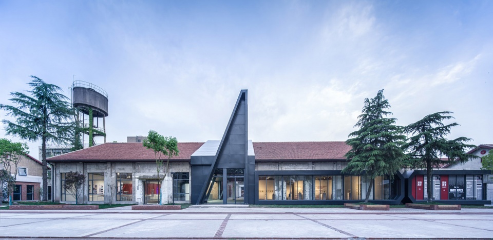 wuhan liangyou red town art design center china by uao