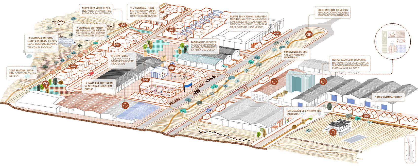 casar de caceres masterplan by ooiio architecture