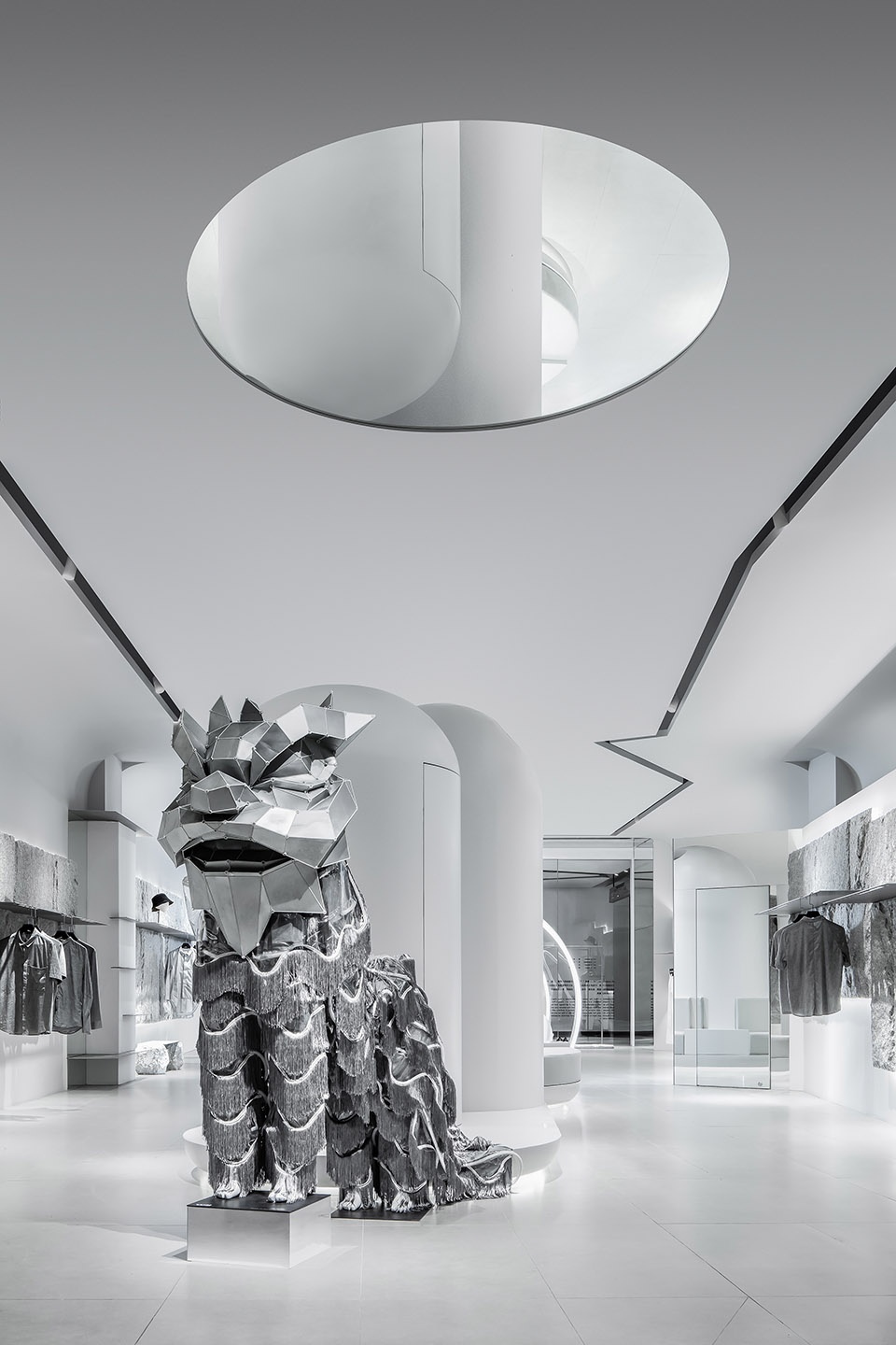 wu menswear flagship store china by cun design