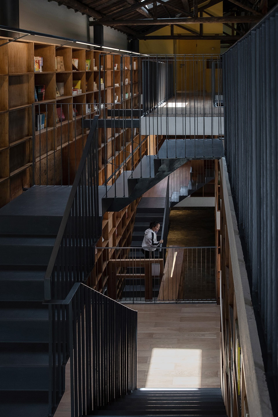 capsule hotel and bookstore in village qinglongwu china by atelier taoc