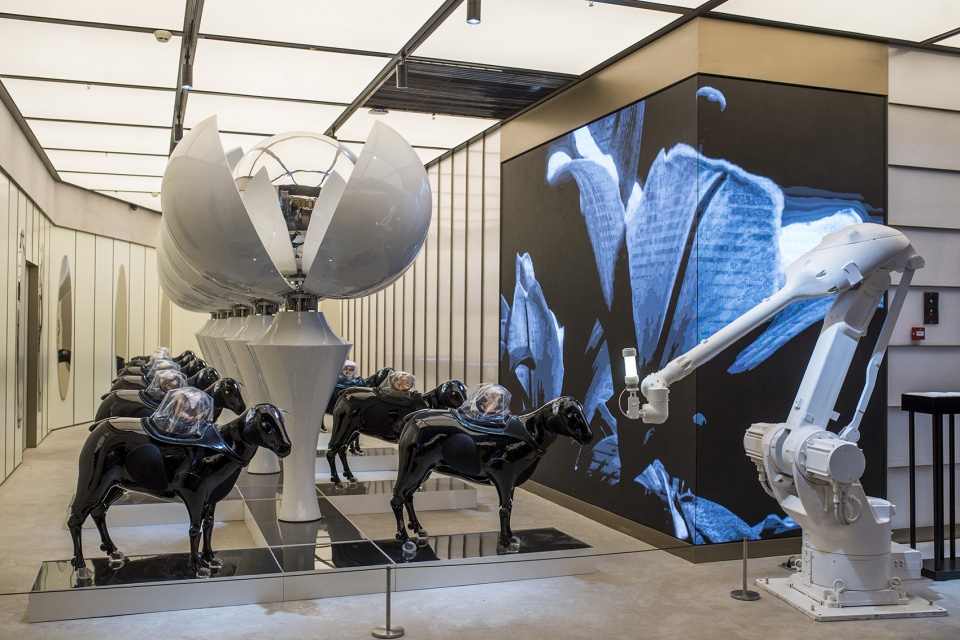 gentle monster introduces the digital analog future to skp s beijing