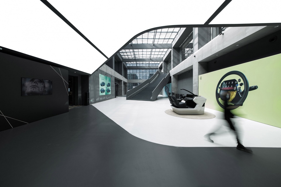 byton production base office china by indeco