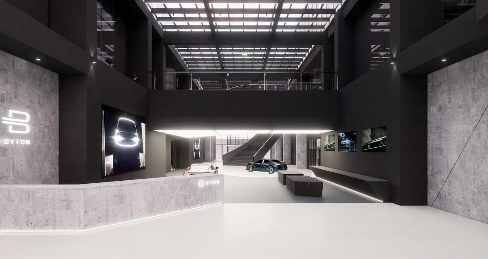 byton production base office china by indeco