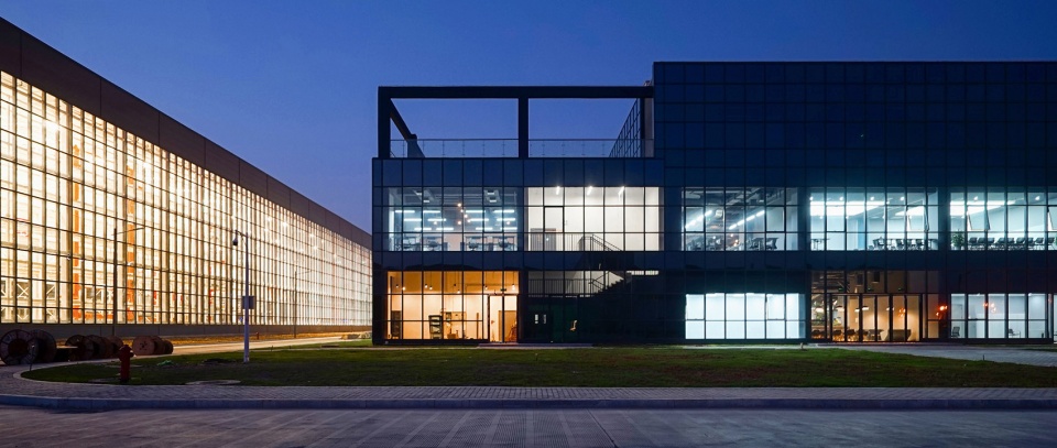 byton production base office china by indeco