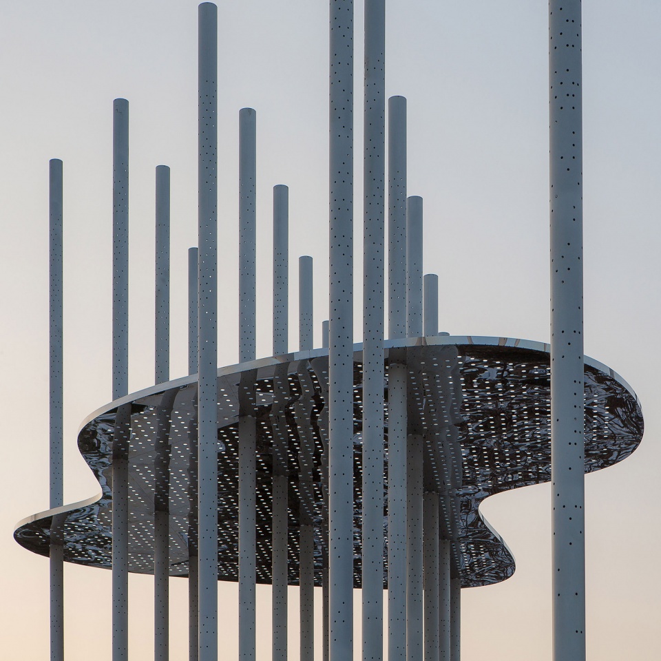 dragon mountain landmark pavilion china by aurelien chen