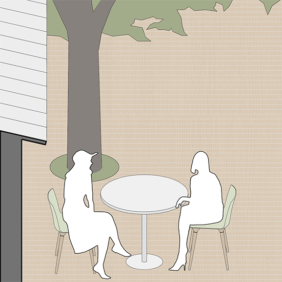 yard apartment china by qisi design