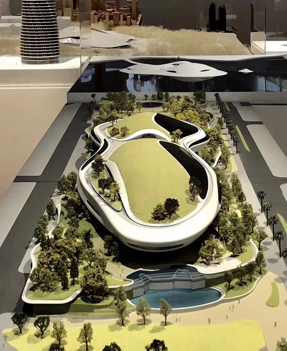 the lucas museum begins to take shape with steel framework underway