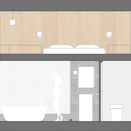 yard apartment china by qisi design