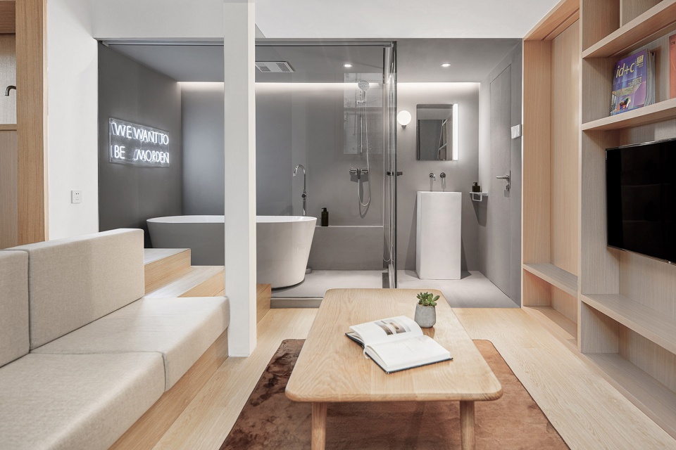 yard apartment china by qisi design