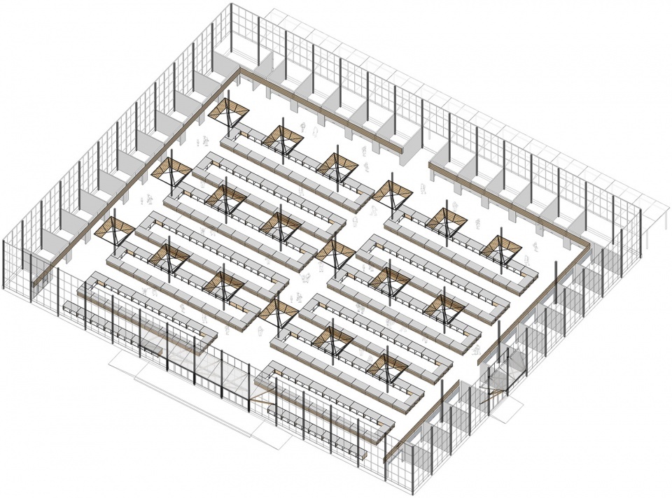 temporary site of shengli market china by luo studio 1 960x712