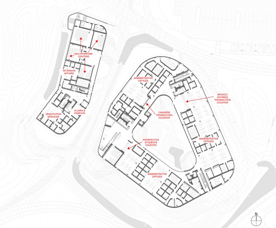 student services building by co architects