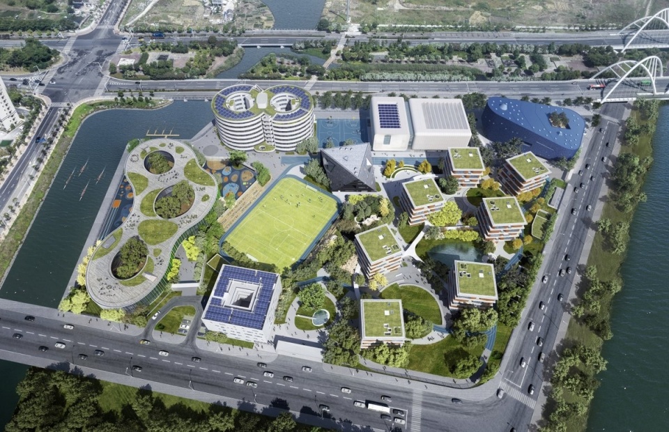 qingpu pinghe school shanghai china by open 960x620