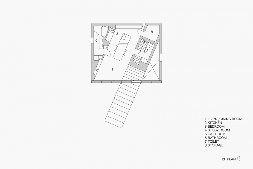 stairway house by nendo