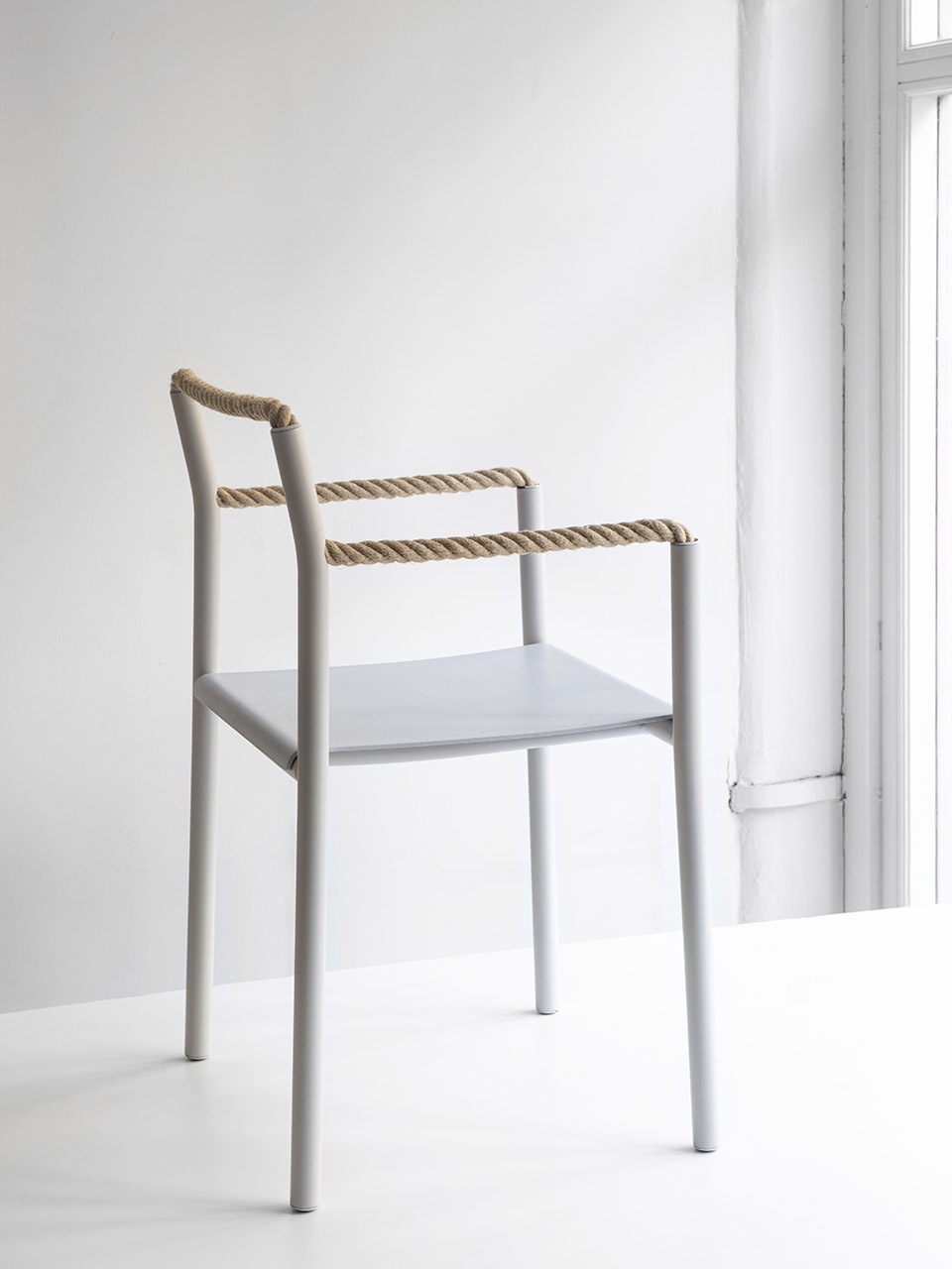 artek rope chair and tupla wall hook by ronan erwan bouroullec