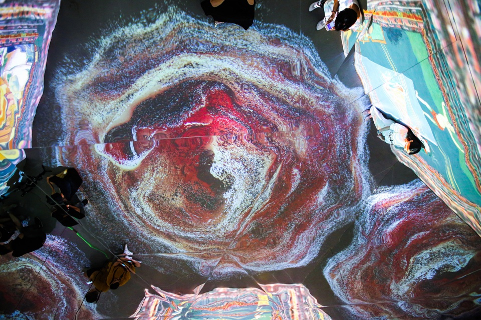 mandalas pop up digital art museum china by one take architects