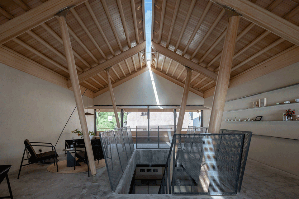 t roof nan cafe in taoyuan village qimen china by atelier lai